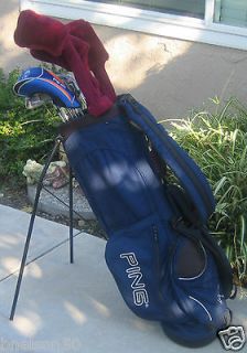   Complete 20pc Ping / Turbo Power P10G Golf Set +Ping Stand Bag MRH