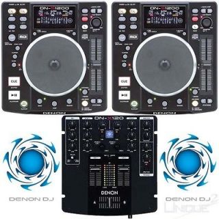 Denon DN S1200 DNS 1200 DJ CD Player & DN X120 2 Channel Mixer Bundle 
