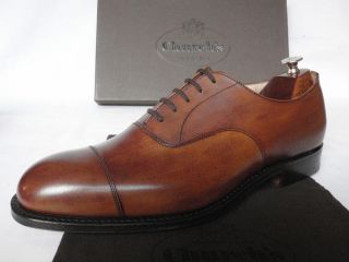 NEW Churchs Consul Chestnut Brown Calf Leather Cap Toe Lace Up 