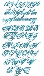 ABC Designs Monogram 4 Alphabet Machine Embroidery Designs 4 x 4 
