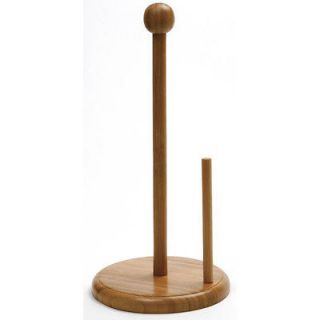 norpro bamboo paper towel holder new  17