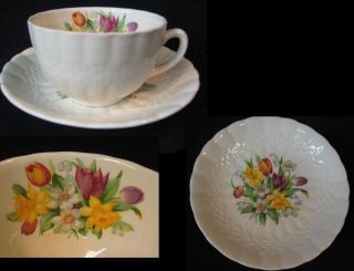 SIMPSONS POTTERS Solian Ware PROVIDENCE Floral CUP & SAUCER (s)