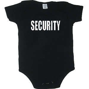 security funny cute infant shirt kids baby onesie onsie