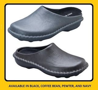   LX Unisex SLIP RES Clog Nurse Shoes BLACK PEWTER NAVY COFFEE BEAN