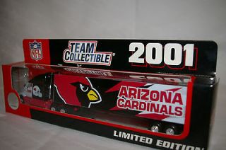 NFL 2001 Arizona Cardinals Metal Die cast Truck Trailer SCALE 180 
