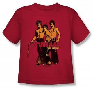 bruce lee nunchucks juvy red t shirt ble118 kt more