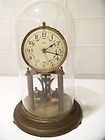 Kieninger & Obergfell KUNDO Glass Dome Brass Mantle Shelf Clock (see 