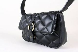 gorgeous nine west black quilted shoulder bag purse wow