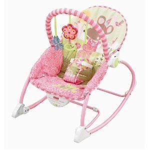   Price Infant To Toddler Rocker Bouncer Seat Princess Mouse FREE SHIP