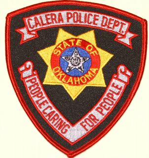 Calera Police Patch, Bryan County Sheriff, Durant, Oklahoma