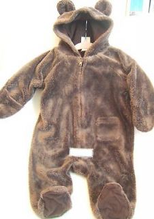 Newly listed Old Navy Brown One Piece Footed Teddy Bear Bunting 