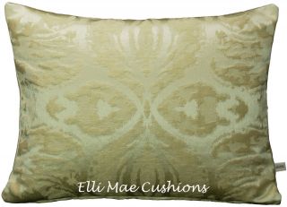 Zoffany Gossamer Damask Silk Designer Fabric Gold Cushion Pillow Cover