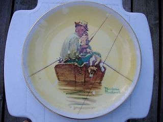 Norman Rockwell Plate ~ Four Seasons Series of 1969 ~ SUMMER FISH 