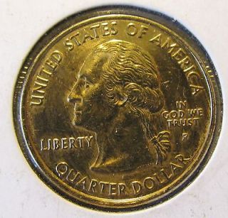 george washington gold tone quarter token lot # fxstc 44