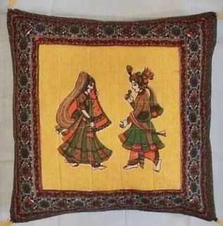 ethnic Indian cotton throw cushion pillow case couch cushion cover one 