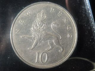 2000 RARE GREAT BRITAIN BRITISH10 NEW PENCE FOREIGN COIN 