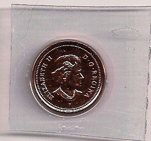 E302 CANADA .01c COIN 2005p BRILLIANT UNCIRCULATED FROM MINT SET