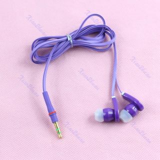   5mm Earbud Earphone Headset For iphone  MP4 Player PSP CD Purpl