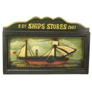 ship s store nautical wood tavern sign 