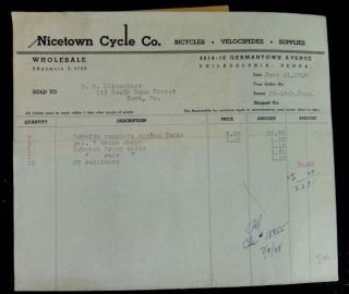 lot 1948 schwinn bicycle niceto wn cycle ephemera time left