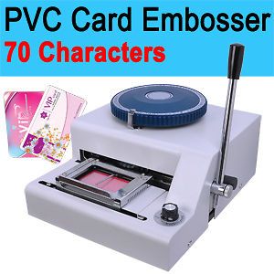   Manual PVC Card Embosser Credit ID VIP Embossing Machine Stamping