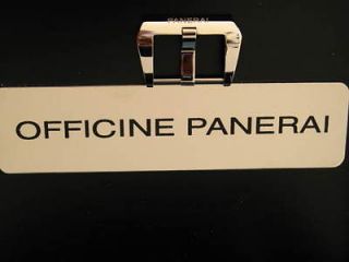 OFFICINE PANERAI ssteel 22mm Pre V Polished Buckle Clasp NEW