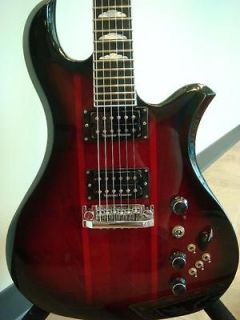   Rich USA Eagle Supreme Electric Guitar Partial Active Red Burst & Case
