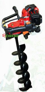 49cc 2.3HP Gas Powered Earth Post Hole Ice Digger w/150mm x 30 Earth 