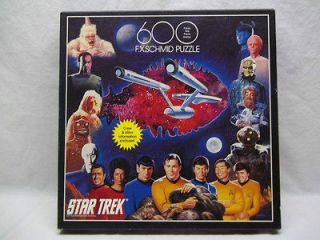   Star Trek 600 Pc F.X. Schmid Jigsaw Puzzle Kirk Spock Shatner Nimoy