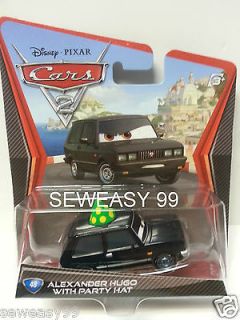 Disney Pixar Cars 2 Alexander Hugo with Party Hat # 48 New in Package