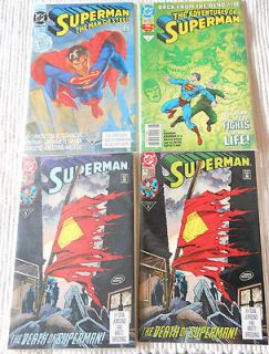 SUPERMAN 1st ISSUE # ,500 THE DEATH OF SUPERMAN #75, BLUE / GREEN 