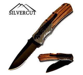 Deal of The Day New Woody Camping Folding Pocket Knife with Black 