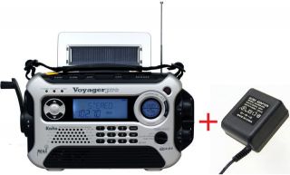 Kaito KA600 Solar Weather AM FM NOAA Radio with AM FM + AC Adapter 