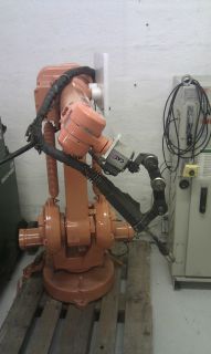 ABB IRB 1400 robot with rotary tabel and Migatronic BDH 5500 PulsSync 