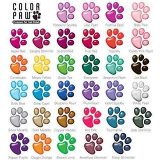 Color Paw Dog Pet Nail Polish Wild Hot Colors  Lime & Dayglo Orange 