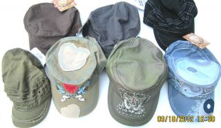 Pugs Gear Shelby Hat Women Caps NWT Assorted Colors Cadet Designs 