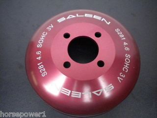   S281 Water Pump Pulley UNDERDRIVE 4.6 SOHC 3V RED Powder Alum 077 043