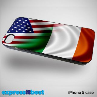 case for iphone 5 with flag of usa ireland irish