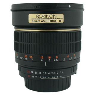 Rokinon 85 mm F 1.4 Aspherical Lens For Pentax