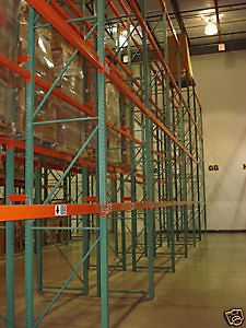sections teardrop pallet rack 12 x42 96 beam time