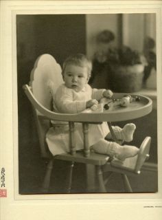 antique photo adorable baby in high chair pennsylvania time left