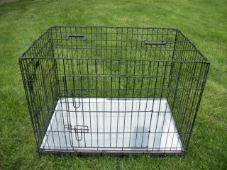 Extra Large 48 Dog Crate Cage Kennel 2 Door Metal Pan Divider Collie 