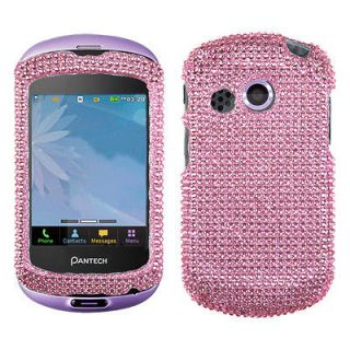 AT&T PANTECH P6020(Swift) Best Phone Case Cover Bling Rhinestone Pink 