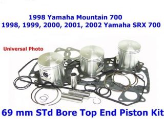 1998 2002 Yamaha SRX 700 Wiseco 69 mm STD Top end Piston Kit