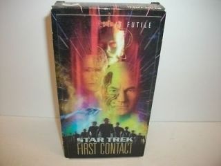 STAR TREK   FIRST CONTACT   Patrick Stewart Sci Fi VHS tape  See 