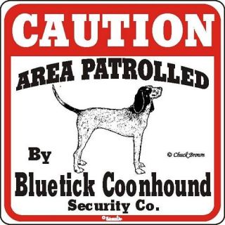 bluetick coonhound caution dog sign many pet breeds time left