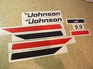 Newly listed Johnson Vintage 9.9 HP Outboard Motor Decals FREE SHIP 