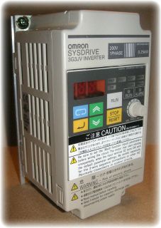 Inverter, AC, Omron (#3G3JV AB002 A), Sysdrive, JV Series, 230VAC, 1 