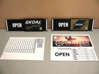 Copenhagen/Sko​al Open/Close Signs  Three Different, All New