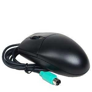 Black PS/2 Optical Scroll Mouse   extra mouse spare travel portable
